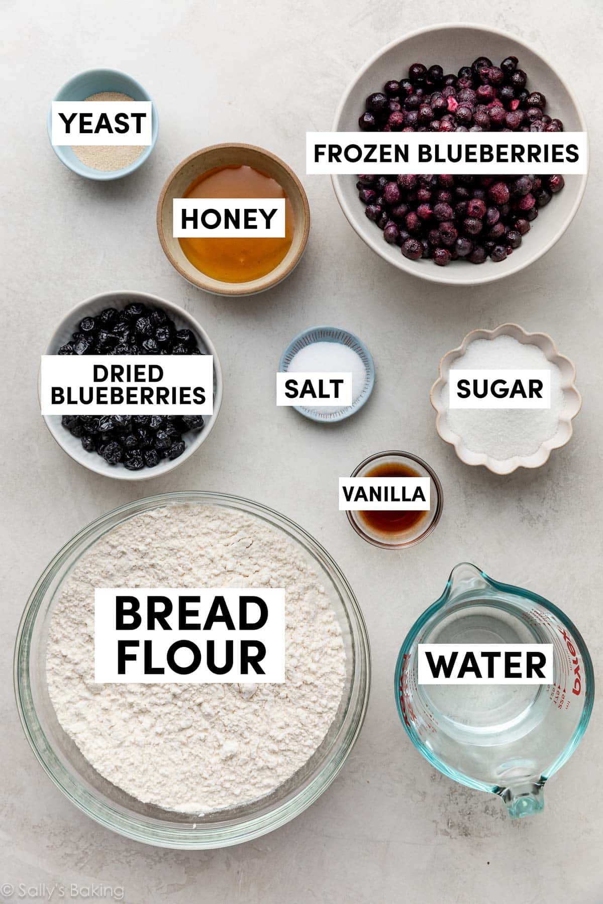 ingredients measured in bowls